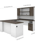 Modubox Norma 71W U Or L Shaped Executive Desk with Hutch, image 11