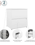 Modubox Universel 28W Standard 2 Drawer Lateral File Cabinet, image 7