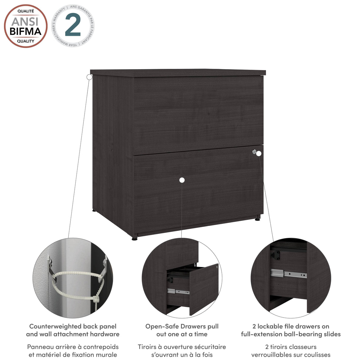 Modubox Universel 28W Standard 2 Drawer Lateral File Cabinet, image 19