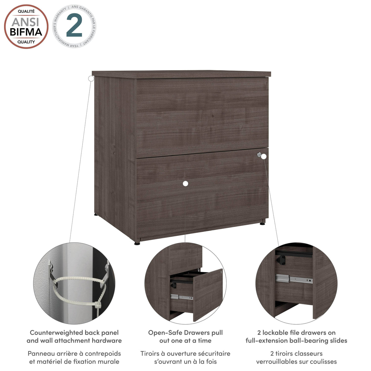 Modubox Universel 28W Standard 2 Drawer Lateral File Cabinet, image 31