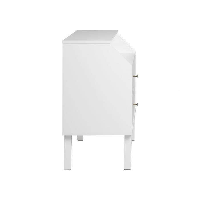 Modubox Milo Mid Century 2 Drawer Nightstand with Angled Top, image 5