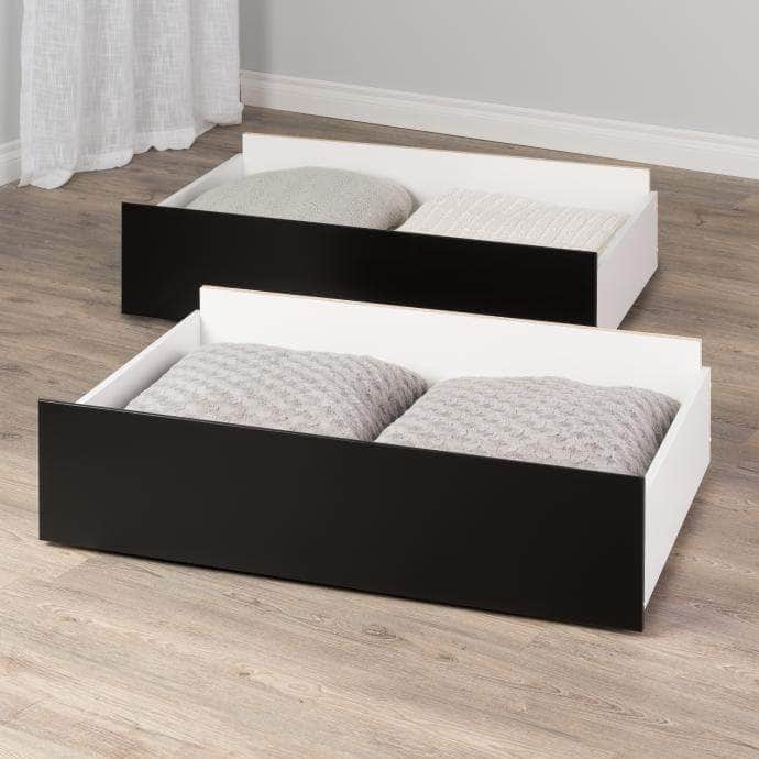 Modubox Select Storage Drawers on Wheels (Set of 2) in Black, image 1
