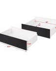 Modubox Select Storage Drawers on Wheels (Set of 2) in Black, image 3