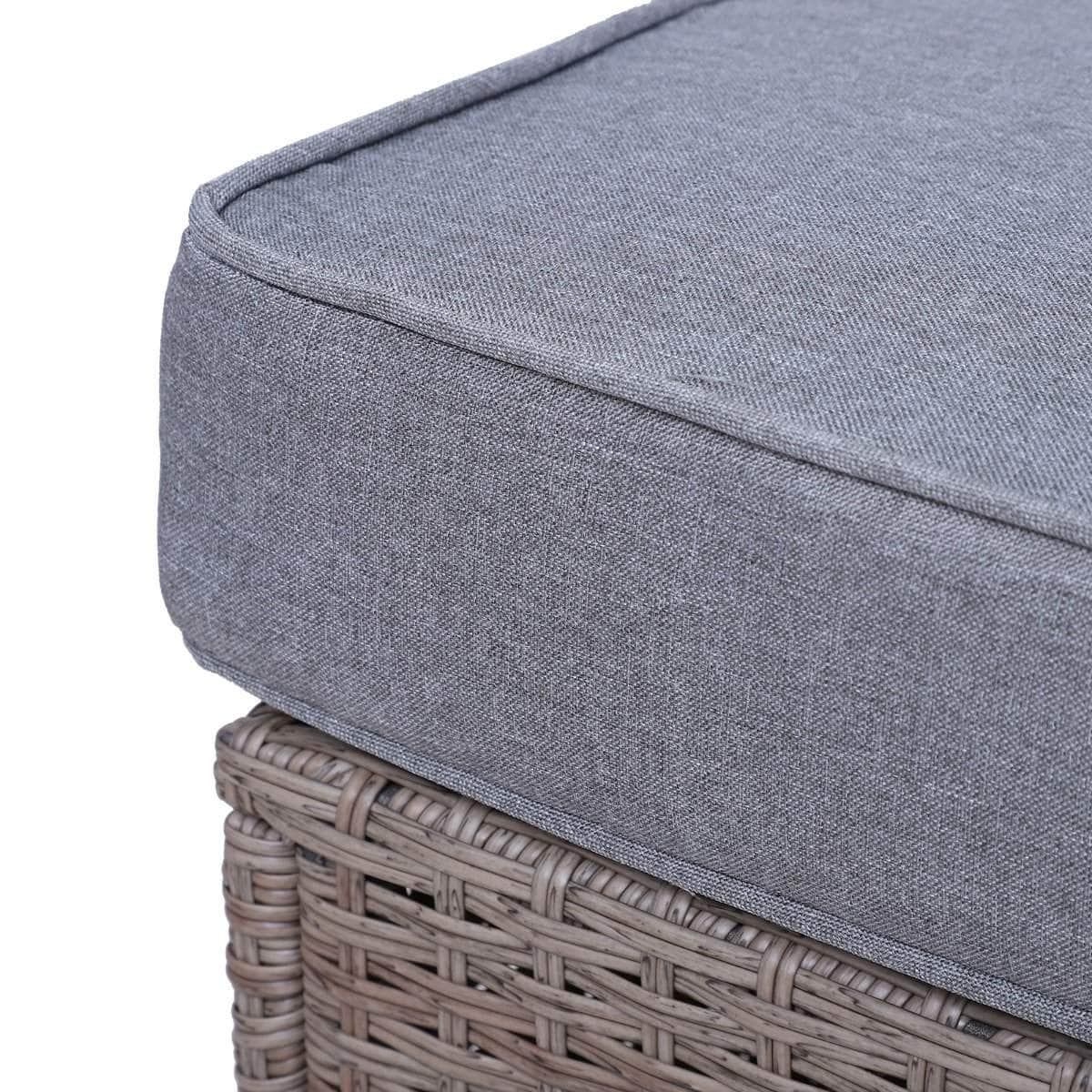 Aosom 5 Piece Outdoor Patio Rattan Wicker 2 Person Deep Seating Conversation Set in Deep Grey, image 14