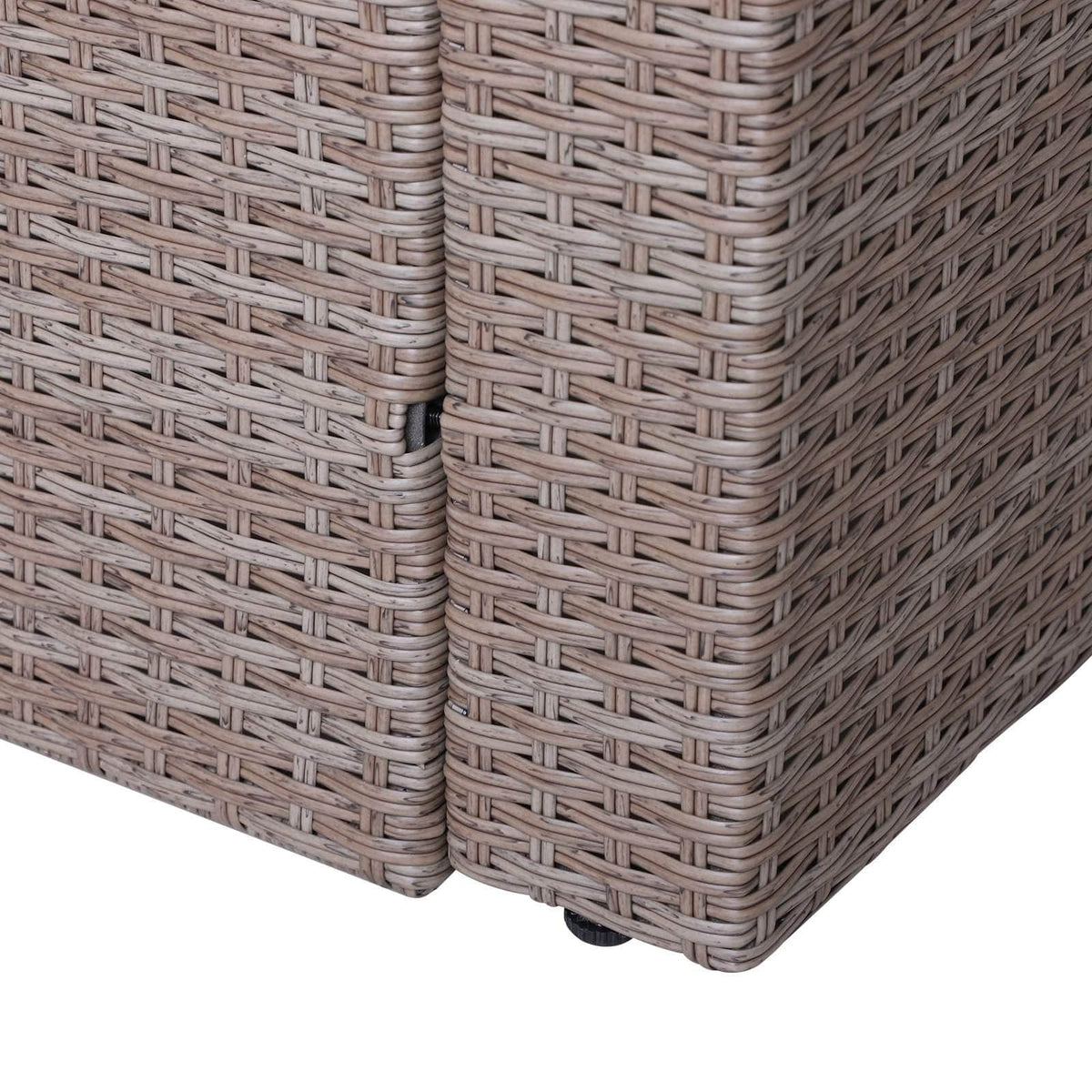 Aosom 5 Piece Outdoor Patio Rattan Wicker 2 Person Deep Seating Conversation Set in Deep Grey, image 15