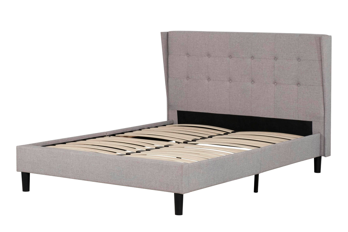 Primo International Avian Button Tufted Wingback Platform Bed, image 2