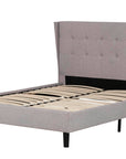 Primo International Avian Button Tufted Wingback Platform Bed, image 2