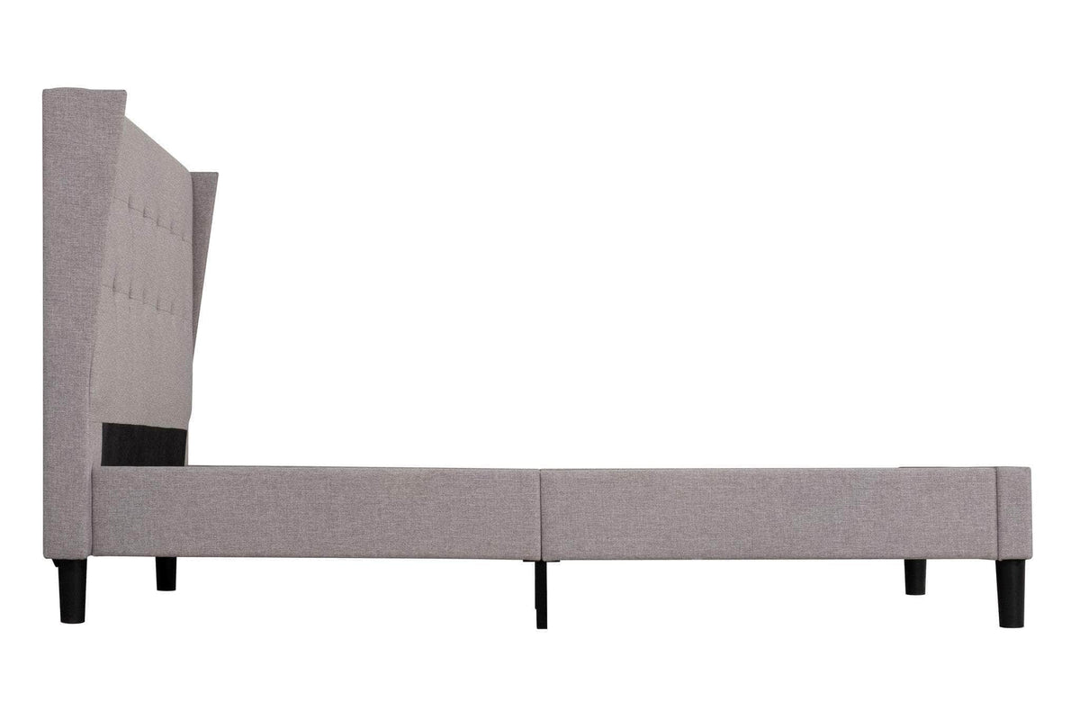 Primo International Avian Button Tufted Wingback Platform Bed, image 5