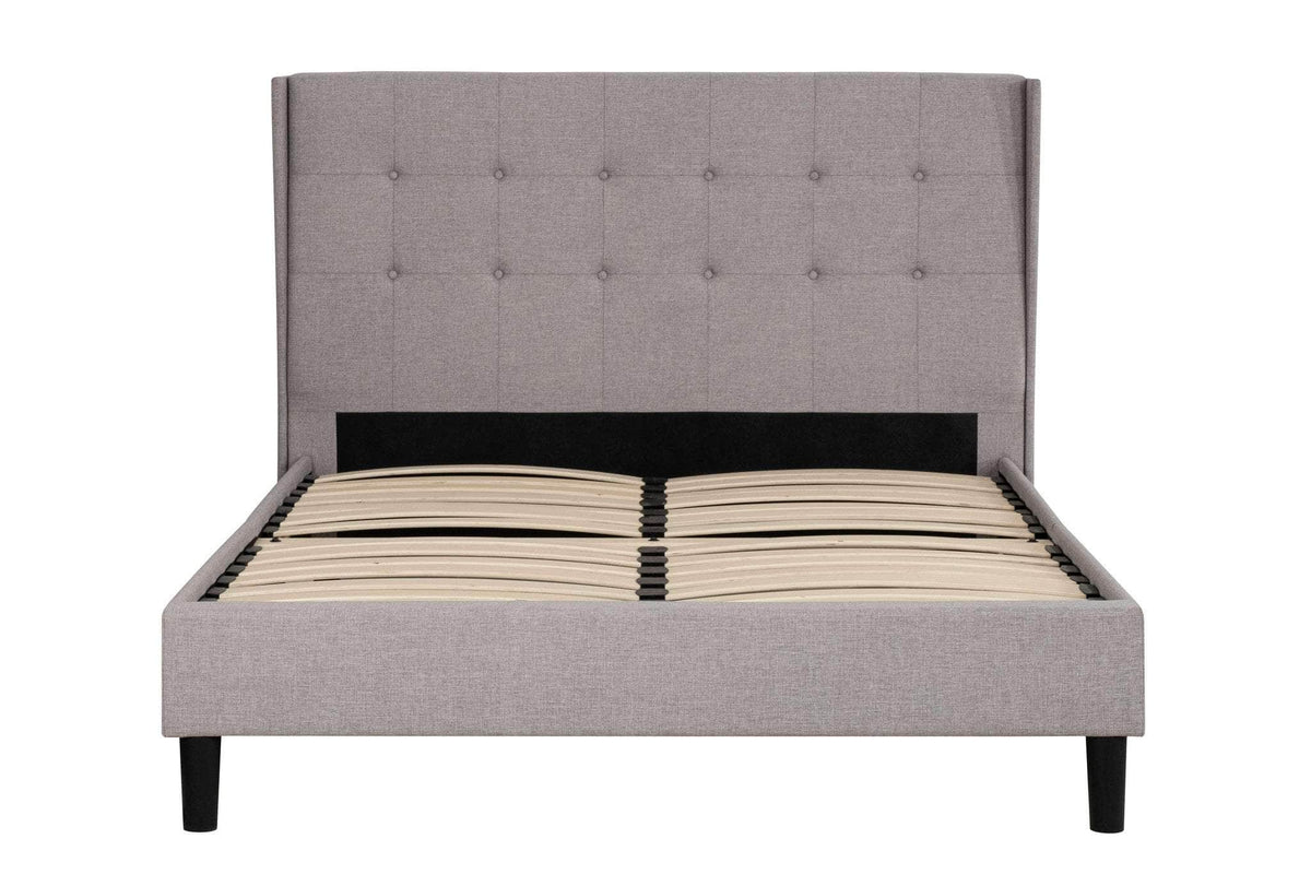 Primo International Avian Button Tufted Wingback Platform Bed, image 4