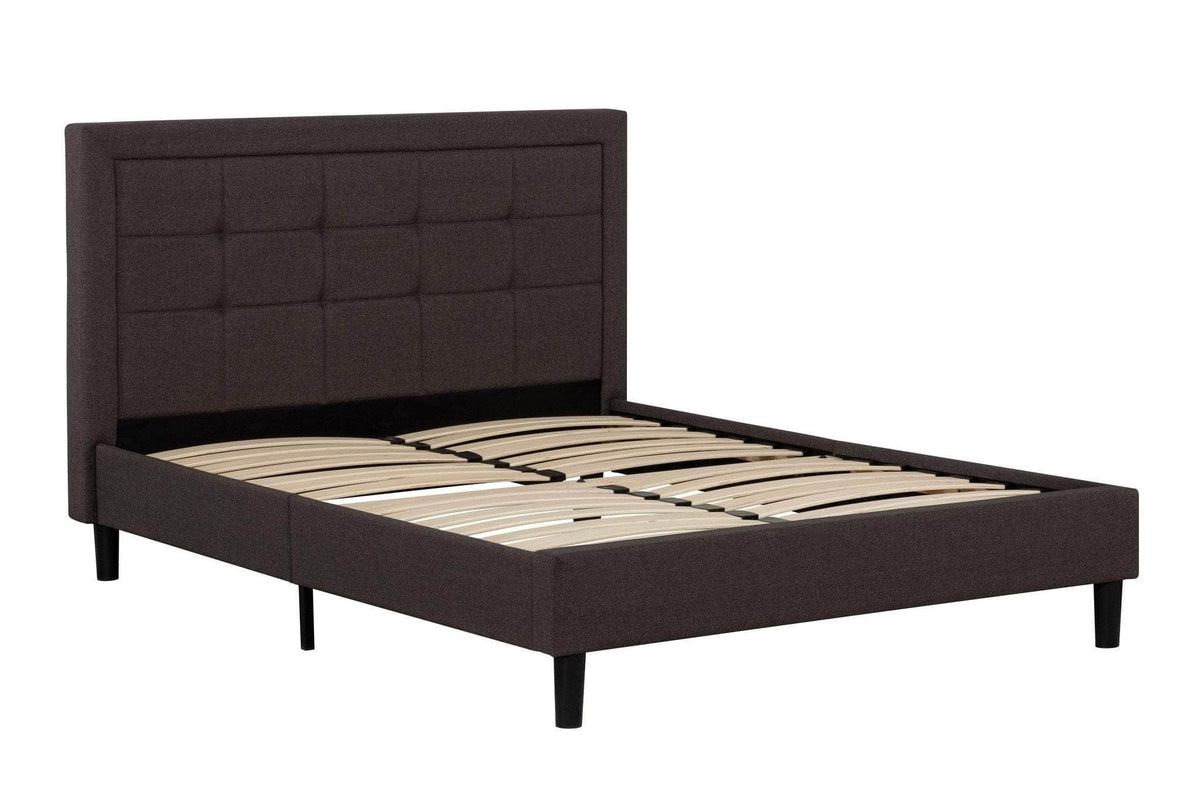 Primo International Cora Button Tufted Upholstered Platform Bed, image 3