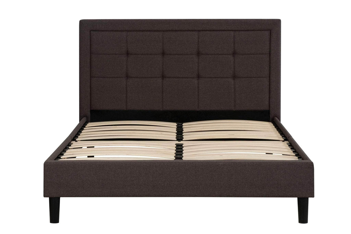 Primo International Cora Button Tufted Upholstered Platform Bed, image 2