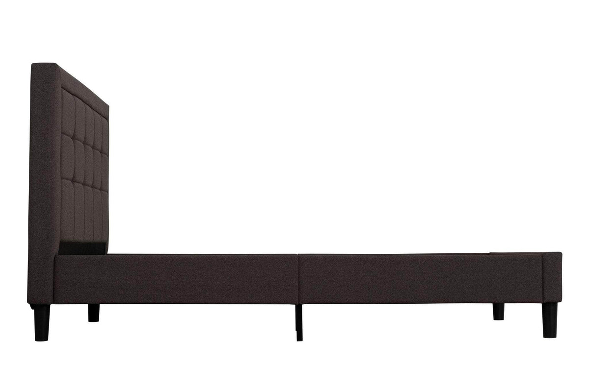 Primo International Cora Button Tufted Upholstered Platform Bed, image 4