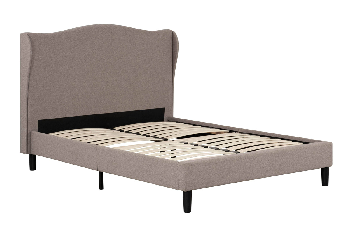 Primo International Demi Upholstered Wingback Platform Bed, image 2