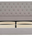 Primo International Ellie Upholstered Grey Platform Bed, image 2