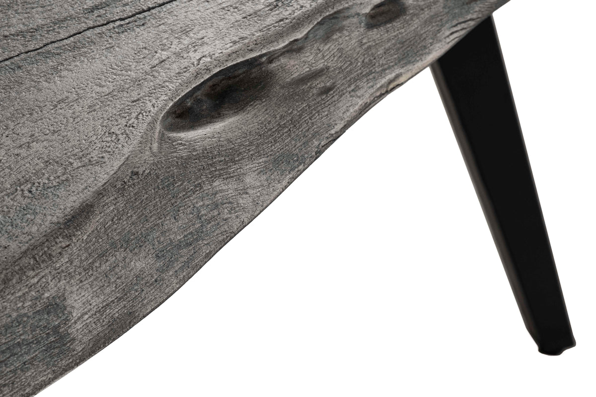 Primo International Wexford Wood Dining Bench in Grey and Black, image 4