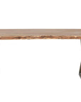Primo International Loomie 82" Rectangular Wood and Metal Dining Table in Brown, image 2