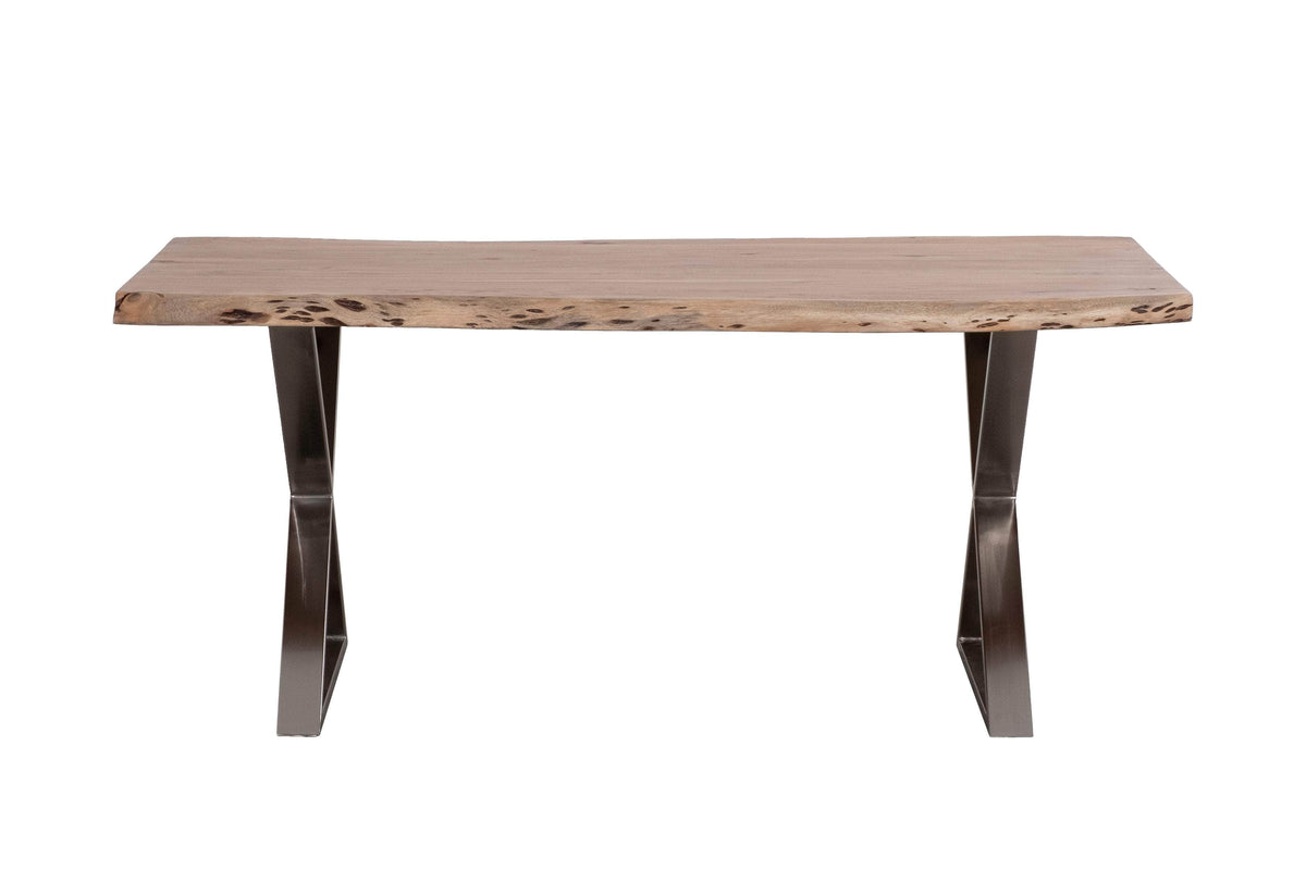 Primo International Sutherland 70" Rectangular Rustic Wood Dining Table in Brown, image 2
