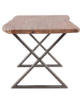 Primo International Sutherland 70" Rectangular Rustic Wood Dining Table in Brown, image 3