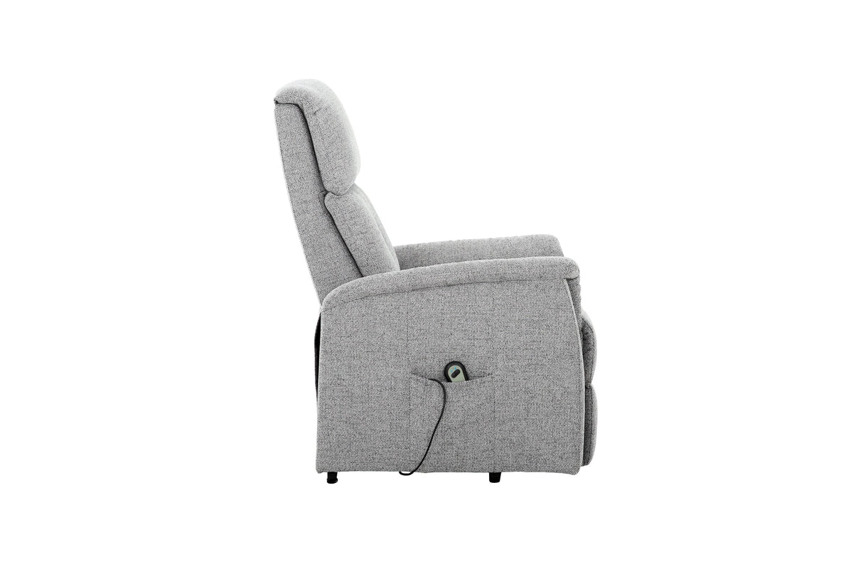 Primo International Evelyn Padded Power Lift Reclining Chair in Grey, image 4