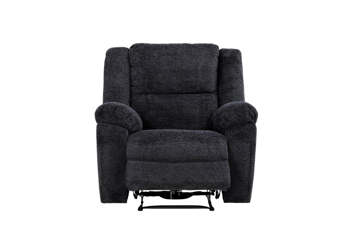 Primo International Arthur Pillow Top Arm Rocker Reclining Chair in Dark Grey, image 3