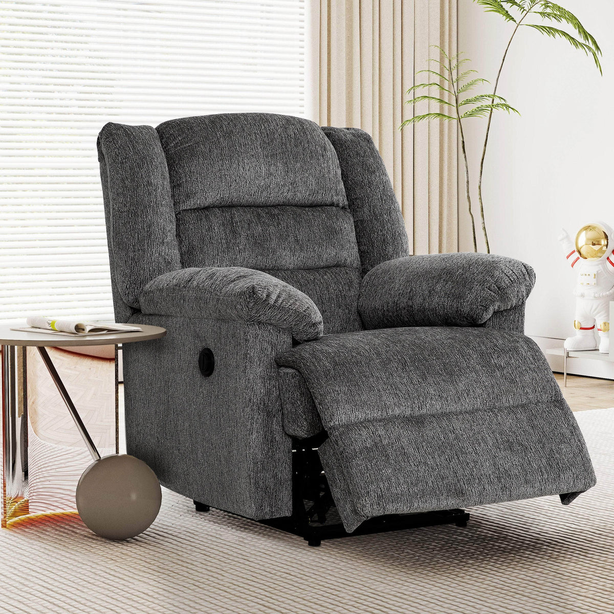 Primo International Connor Rocker Power Reclining Chair in Nova Grey, image 1