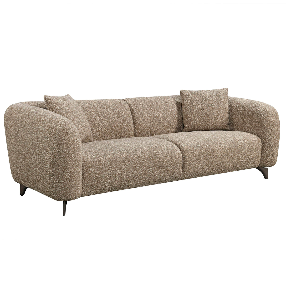 Primo International Lido 88" Fabric Sofa in Brown, image 1