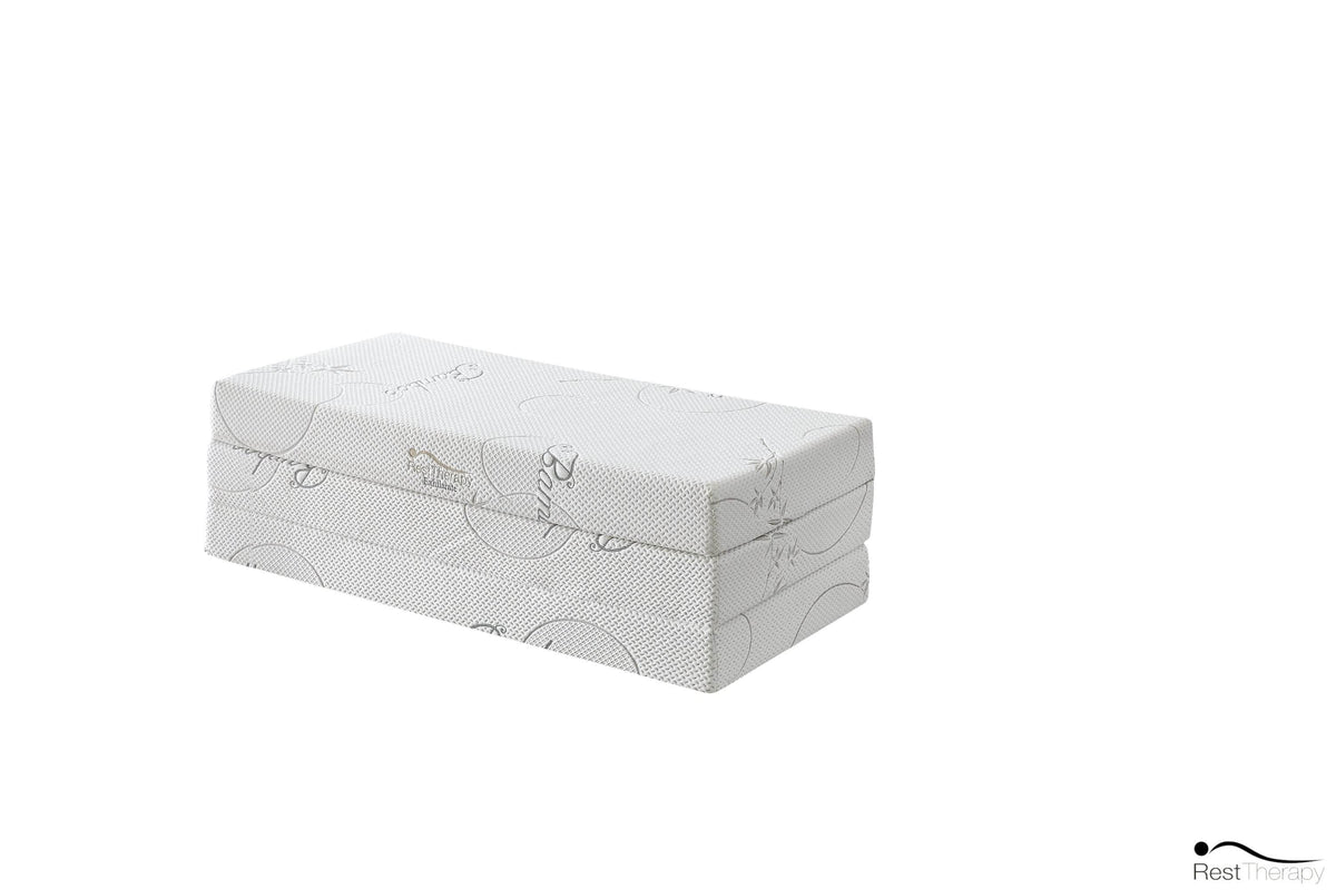 Rest Therapy 6 Inch Exhilarate Tri Fold Bamboo Cool Gel Memory Foam Mattress, image 17