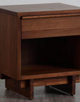 Rustic Classics Jasper Reclaimed Wood 1 Drawer Nightstand in Brown, image 1