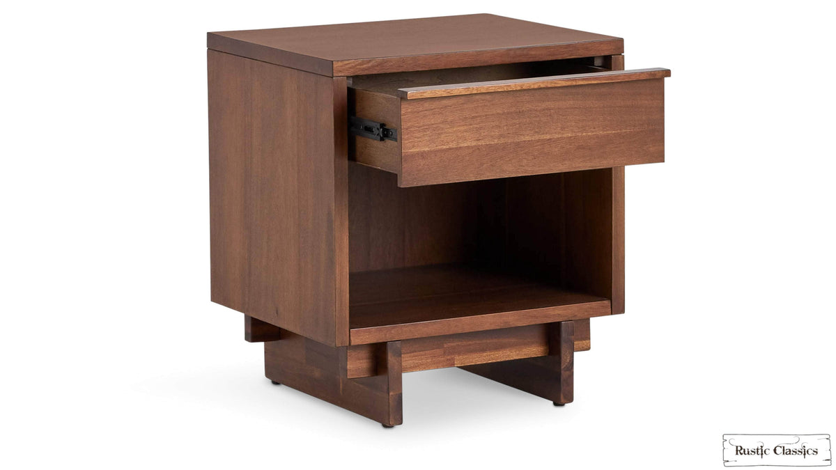 Rustic Classics Jasper Reclaimed Wood 1 Drawer Nightstand in Brown, image 4