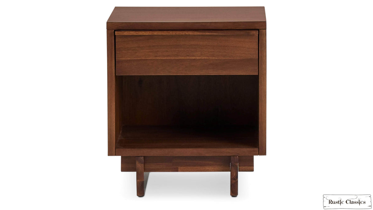Rustic Classics Jasper Reclaimed Wood 1 Drawer Nightstand in Brown, image 2