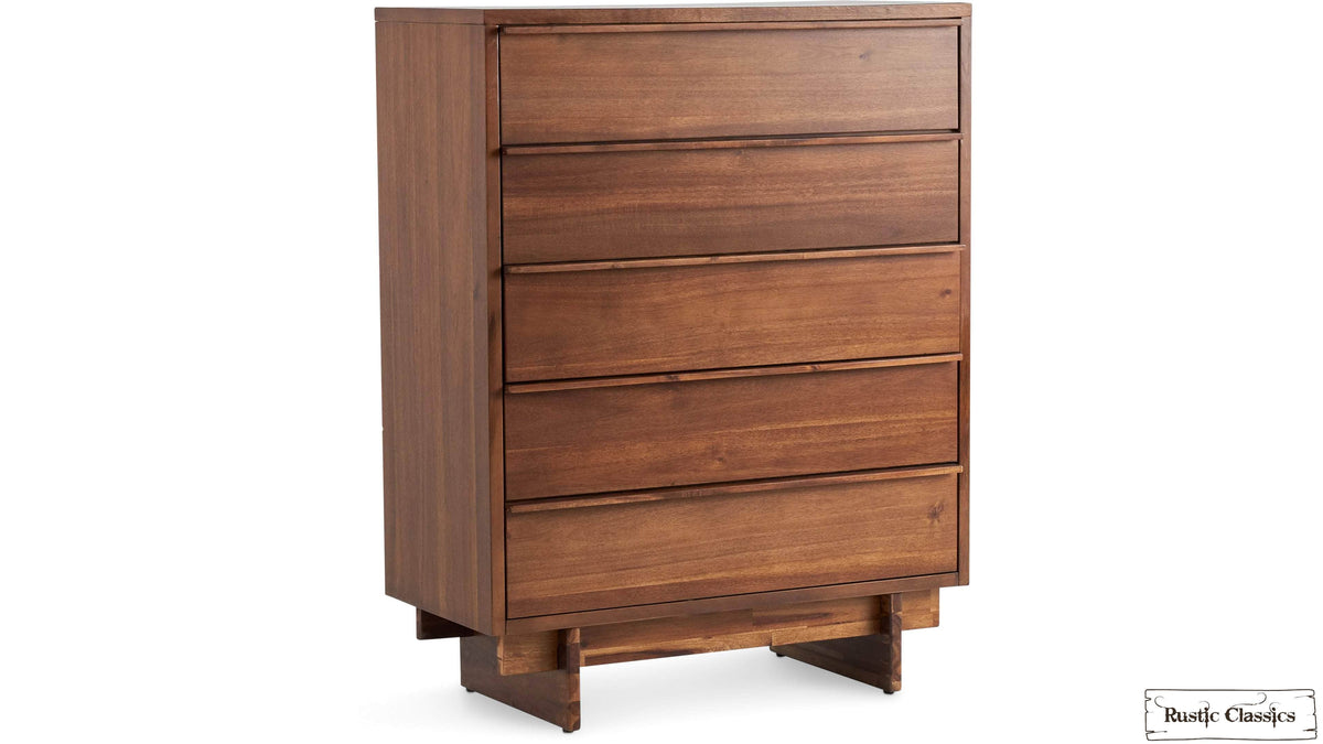 Rustic Classics Jasper Reclaimed Wood 5 Drawer Chest in Brown, image 3