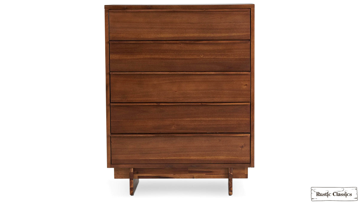 Rustic Classics Jasper Reclaimed Wood 5 Drawer Chest in Brown, image 2