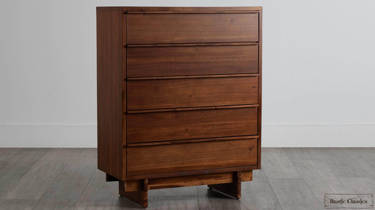Rustic Classics Jasper Reclaimed Wood 5 Drawer Chest in Brown, image 1