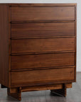 Rustic Classics Jasper Reclaimed Wood 5 Drawer Chest in Brown, image 1