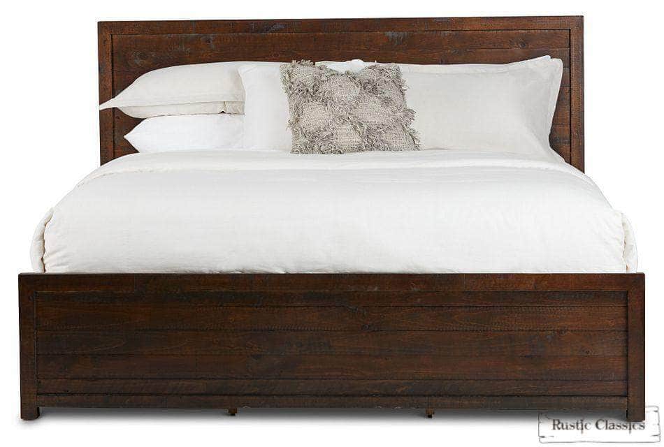 Rustic Classics Whistler Reclaimed Wood Platform Bed with 4 Storage Drawers in Brown, image 5