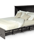Sleep Chest Midtown Murphy Cabinet Bed in Grey with 5 Inch Queen Size High Density Foam Mattress, image 5