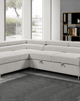 Urban Cali Hollywood 107.5" Wide Sleeper Sectional Sofa Bed with Adjustable Headrests and Storage Chaise, image 3