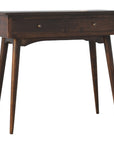 2 Drawer Walnut Hallway Console