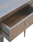 2 Drawer Walnut Hallway Console