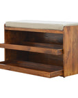 Mud Linen Shoe Bench