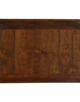 Floating Curved Chestnut Nightstand