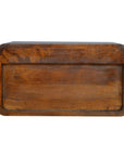 Chestnut Curve Floating Nightstand
