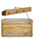 Floating Curve Open Slot Nightstand