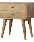 Curved Oak-ish Nightstand