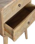 Curved Oak-ish Nightstand