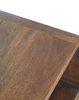Chestnut Curved Edge Nightstand