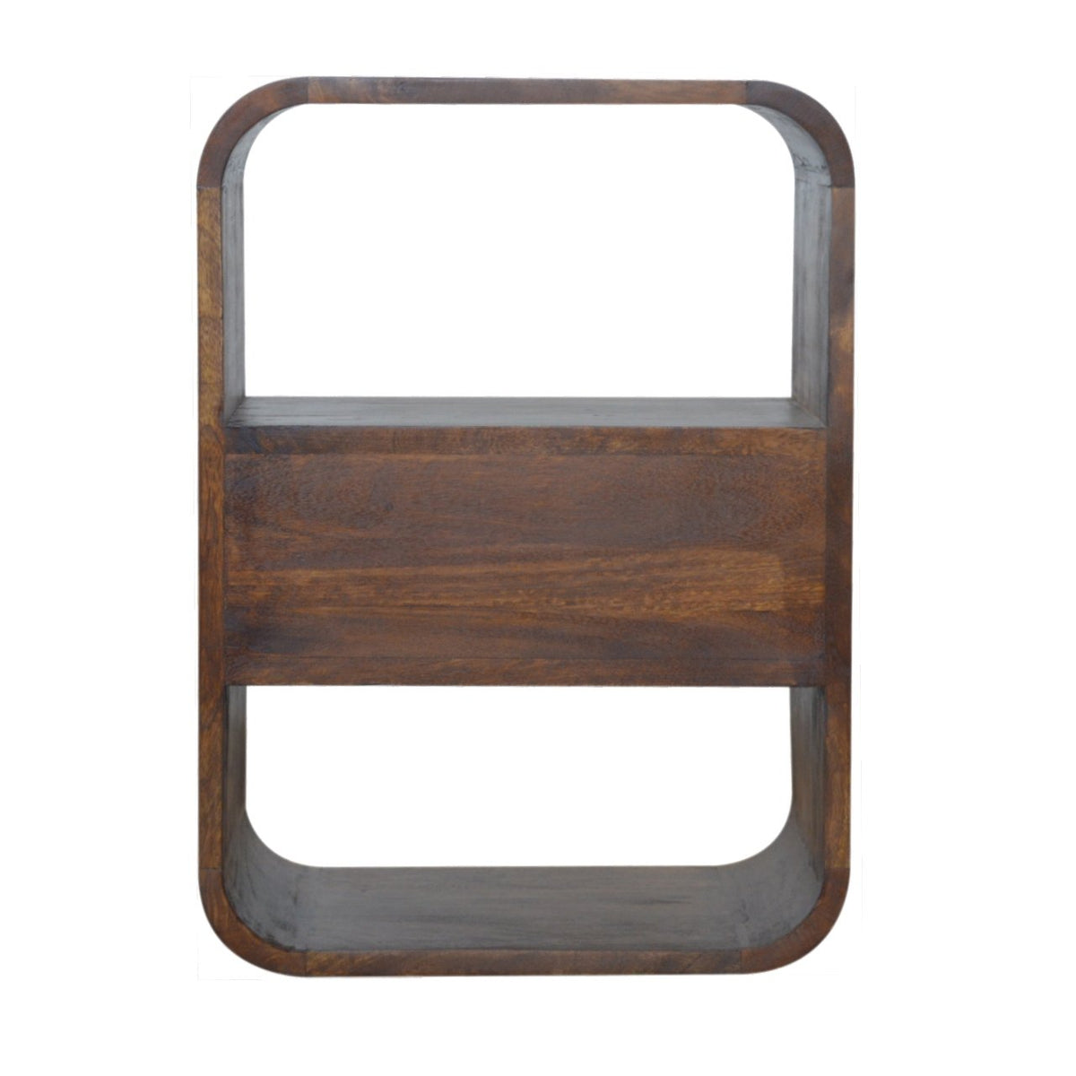 Chestnut Curved Edge Nightstand