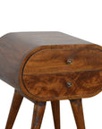 Chestnut Circular Nightstand