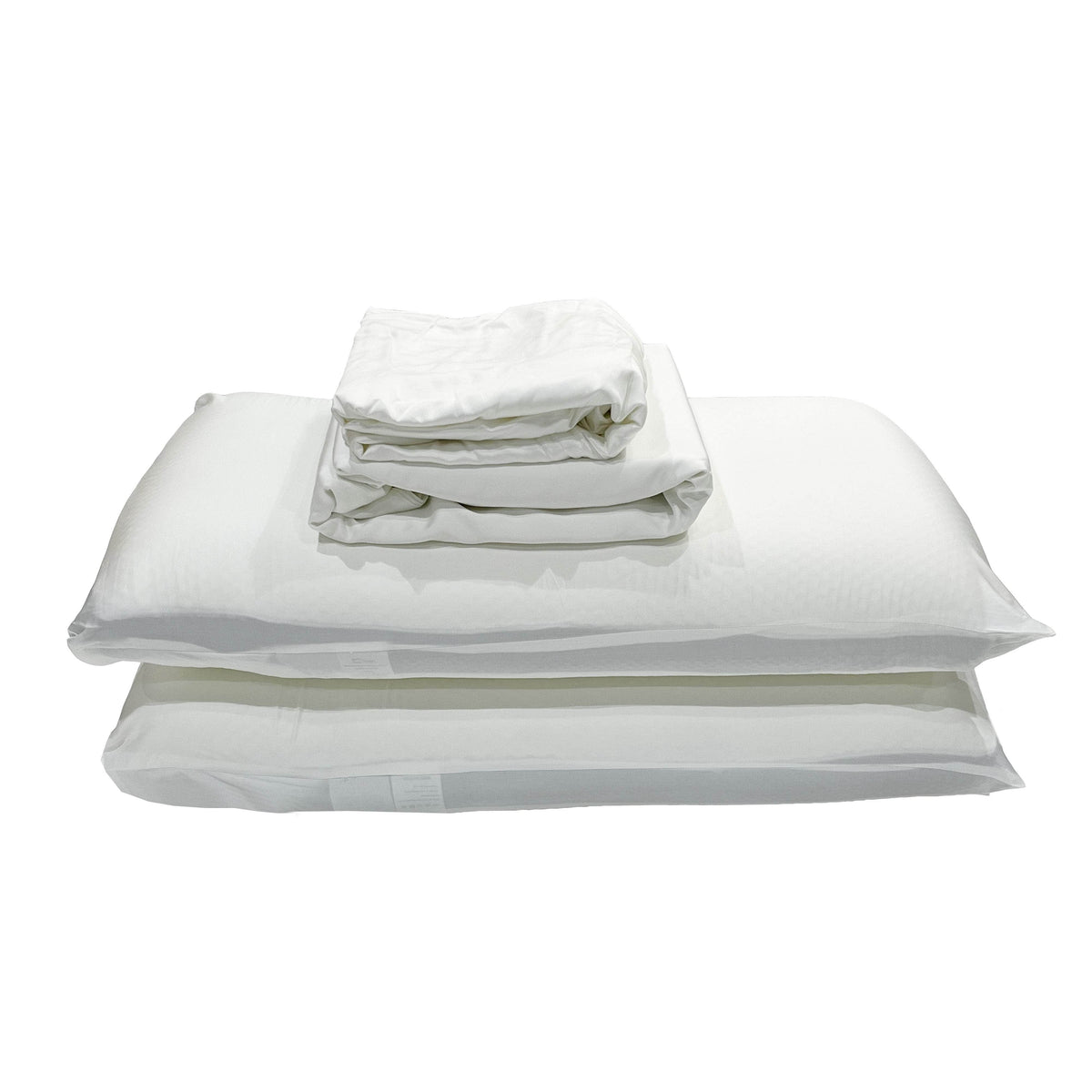 Rest Therapy Breeze Bamboo Bed Sheet and Pillowcase Bedding Package in White, image 4