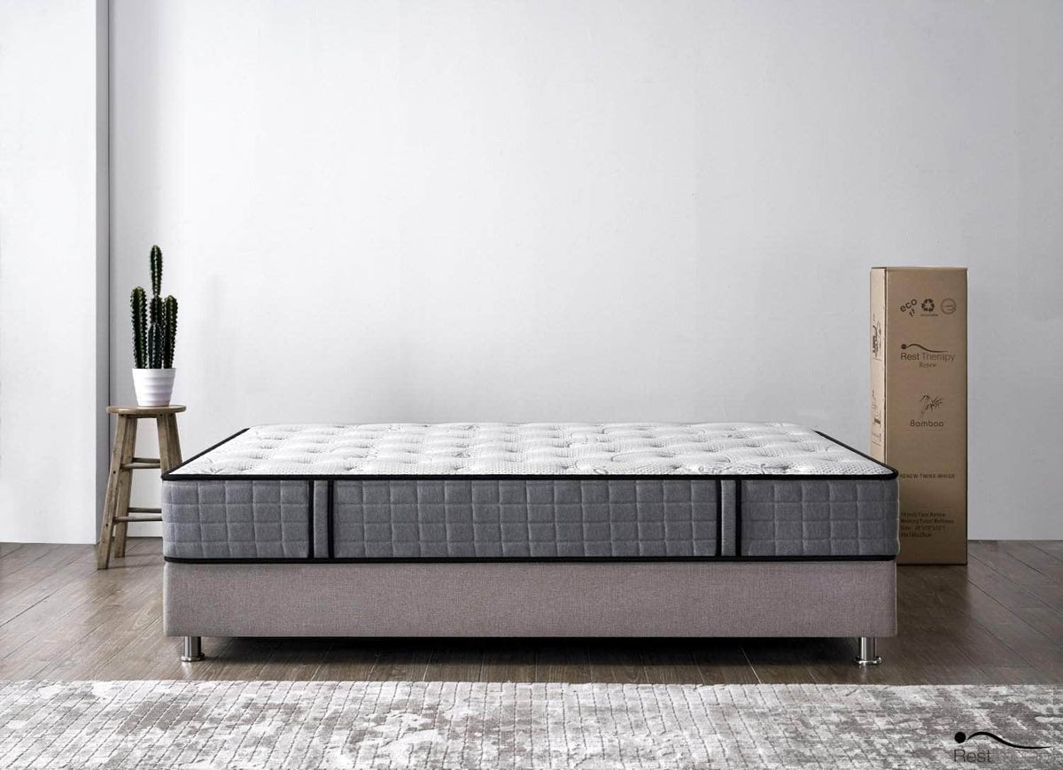 Rest Therapy 10 Inch Rejuvenate Bamboo Pocket Coil Mattress, image 3